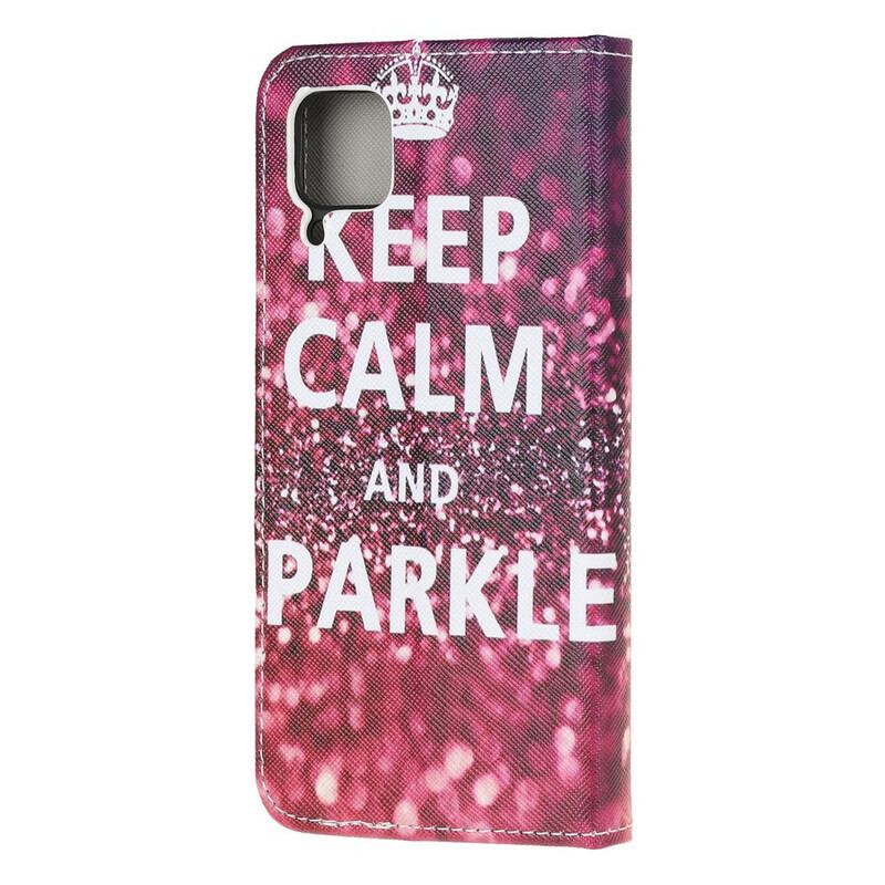 Capa Flip Para Huawei P40 Lite Mantenha A Calma E Brilhe