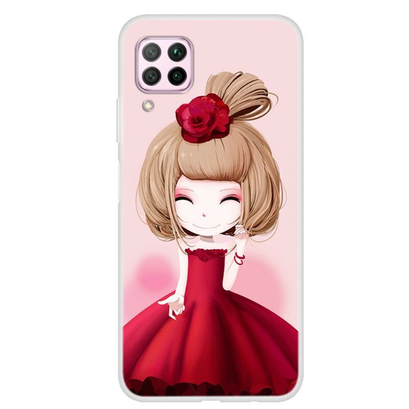 Capa Para Huawei P40 Lite Lady Mangá