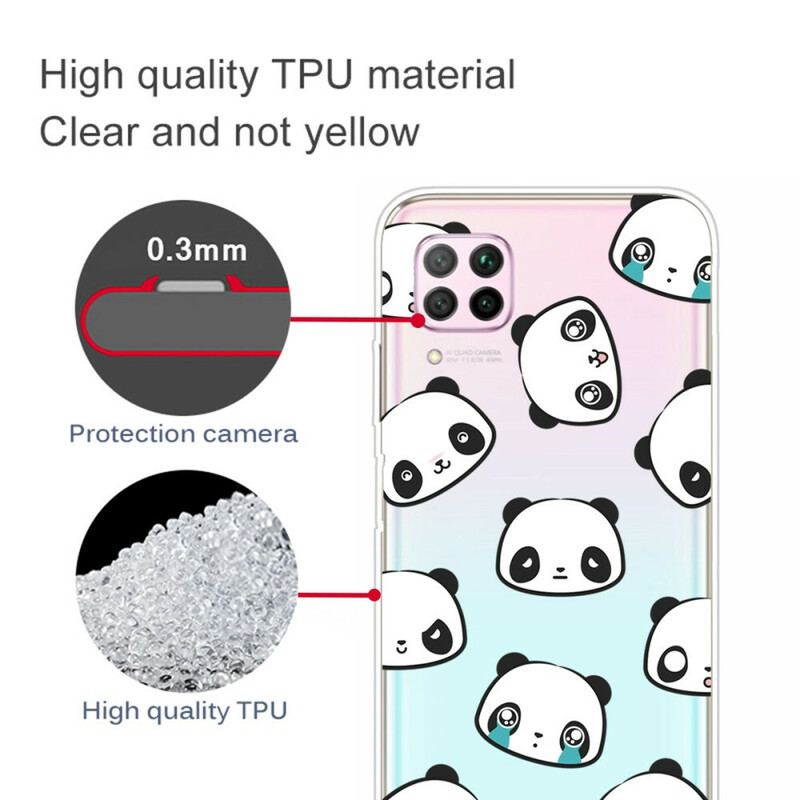 Capa Para Huawei P40 Lite Pandas Sentimentais