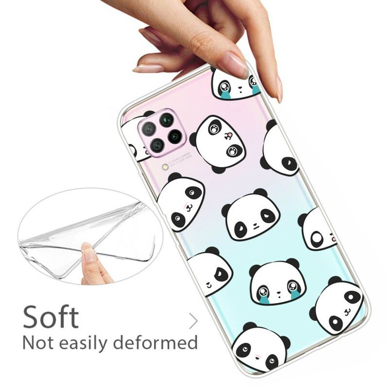 Capa Para Huawei P40 Lite Pandas Sentimentais