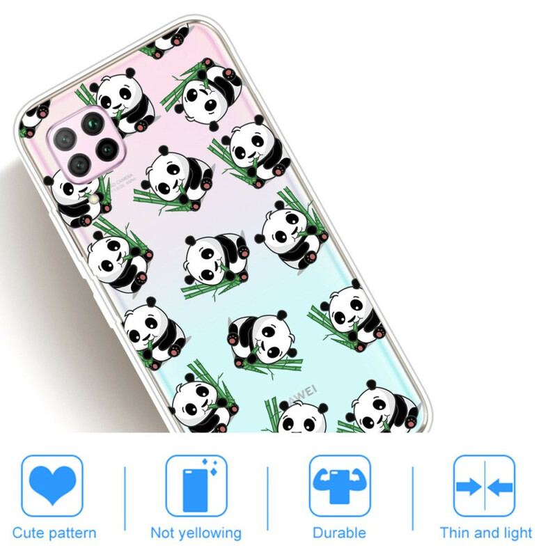 Capa Para Huawei P40 Lite Pequenos Pandas