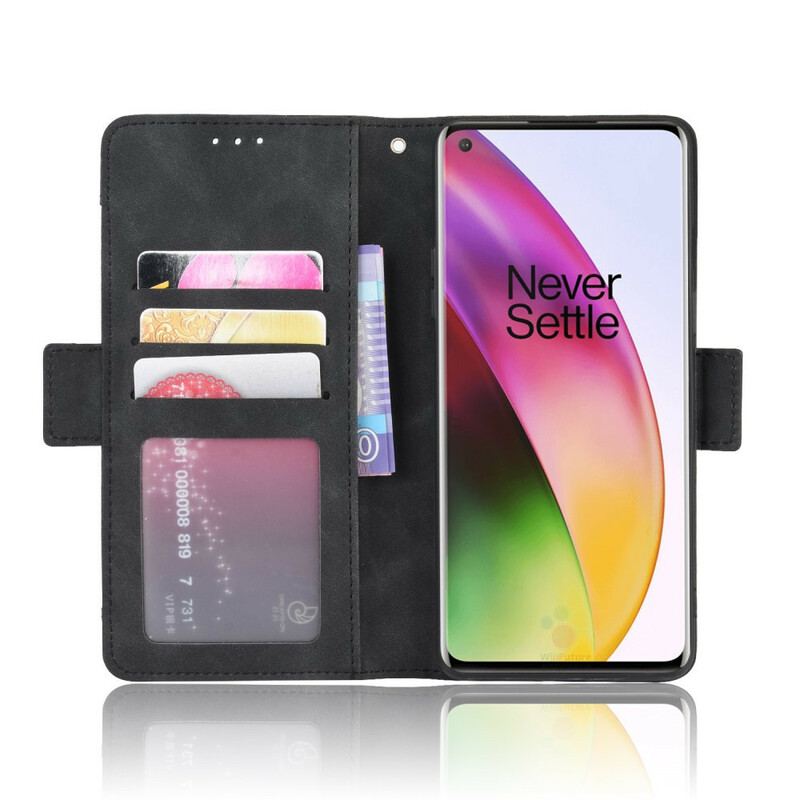 Capa De Couro Para OnePlus 8 Multi-card Premier Class