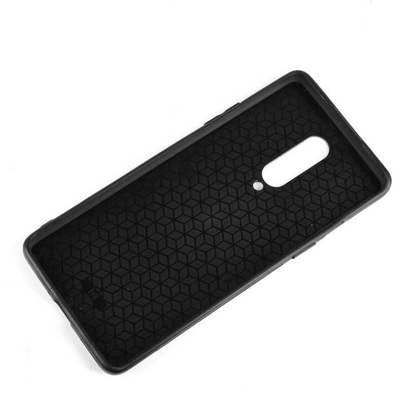 Capa Para OnePlus 8 Efeito Couro Couture