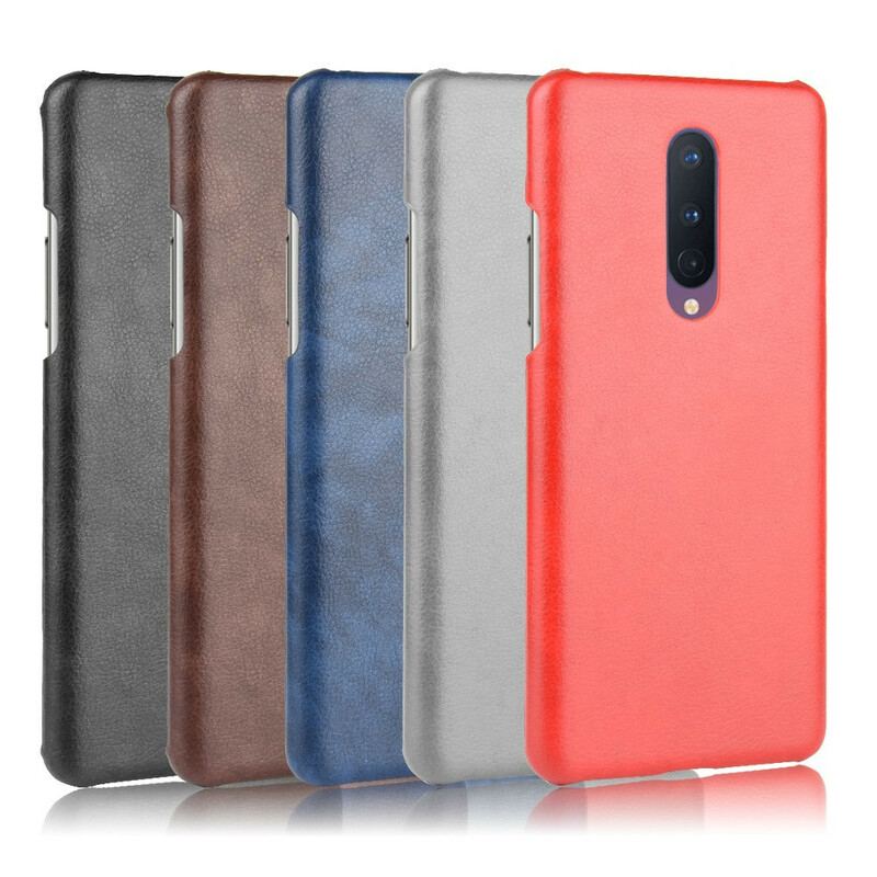 Capa Para OnePlus 8 Efeito Couro De Desempenho Lichia