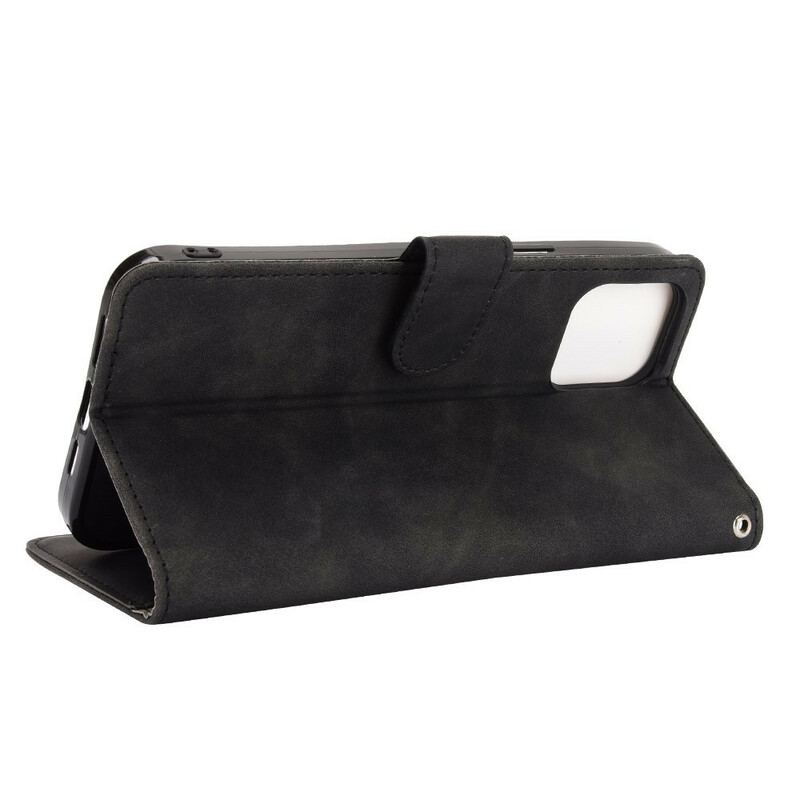 Capa Flip Para iPhone 13 Pro Toque De Pele