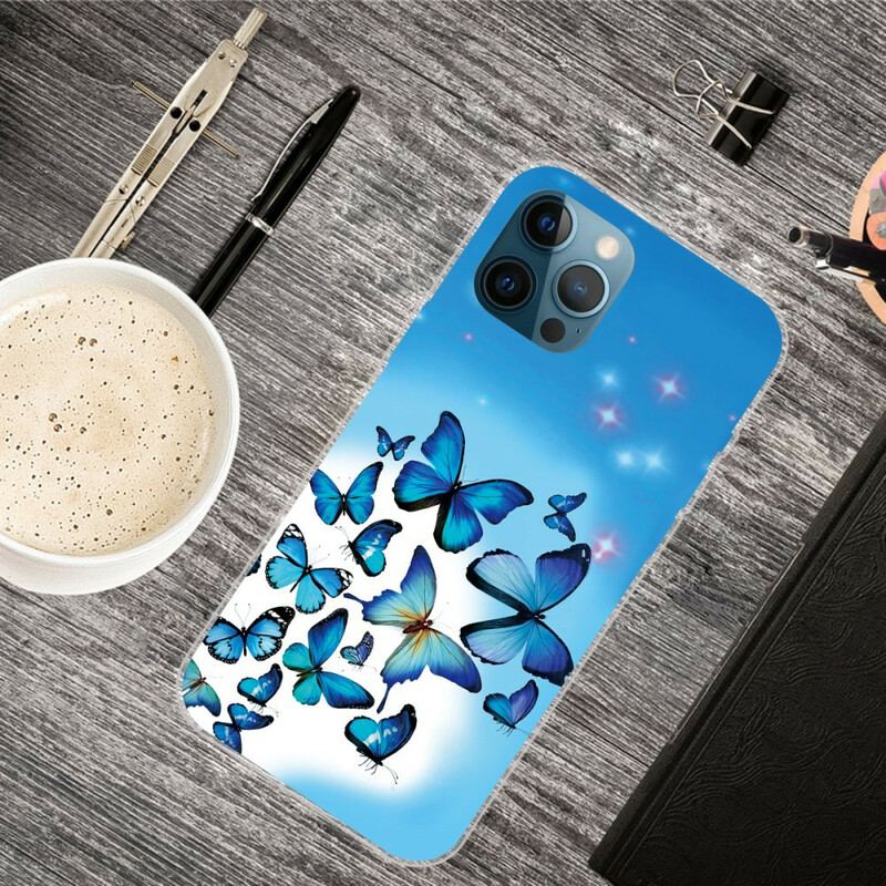 Capa Para iPhone 13 Pro Borboletas Borboletas