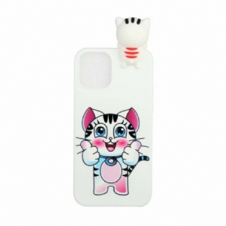 Capa Para iPhone 13 Pro Gato Divertido 3d