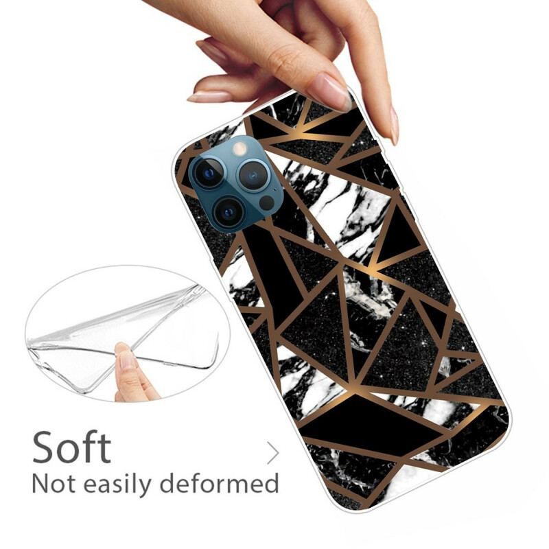 Capa Para iPhone 13 Pro Geometria De Mármore