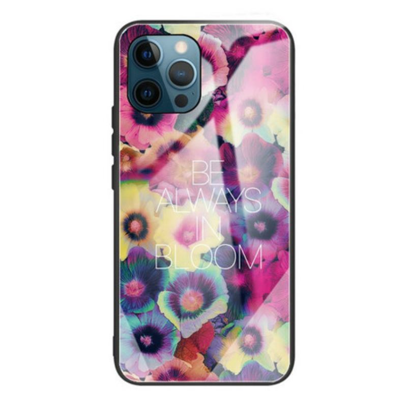 Capa Para iPhone 13 Pro Vidro Temperado Be Always In Bloom