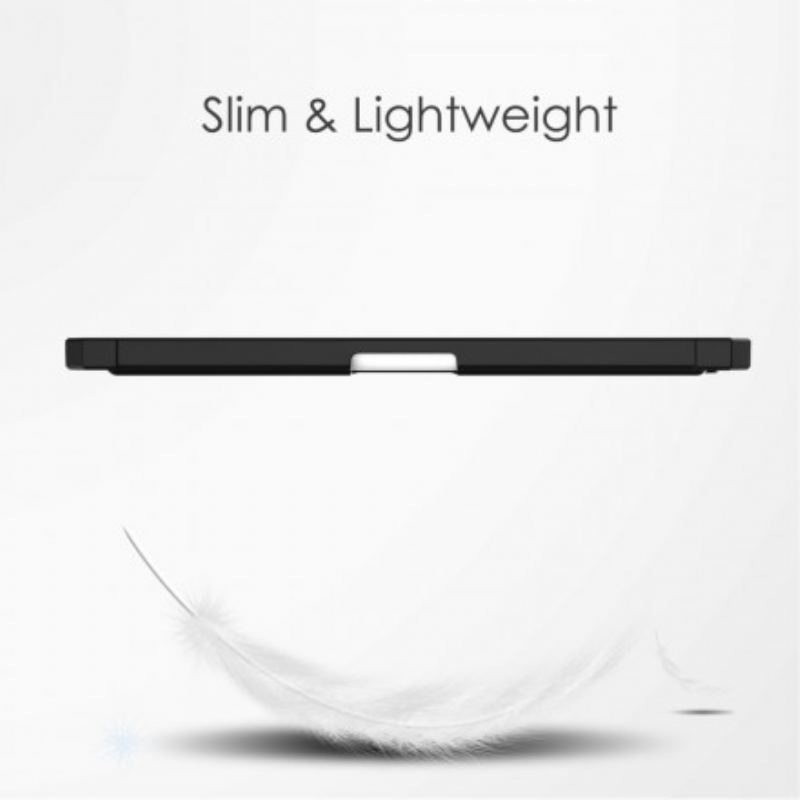 Capa De Celular Para iPad Mini 6 (2021) Couro Falso E Costas Transparentes