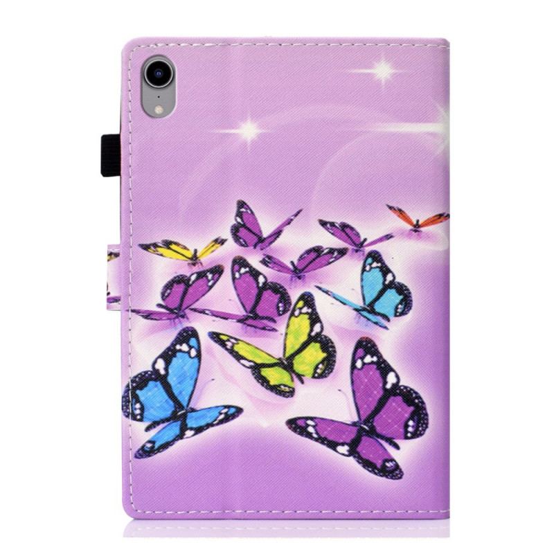 Capa De Couro Para iPad Mini 6 (2021) Borboletas De Design