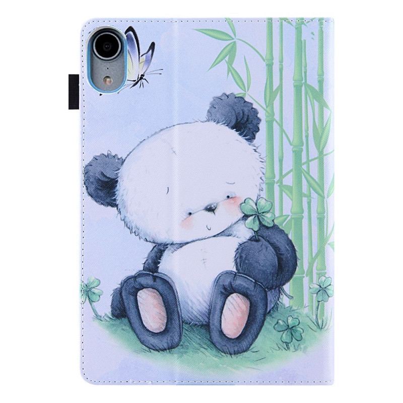 Capa De Couro Para iPad Mini 6 (2021) Panda Fofo