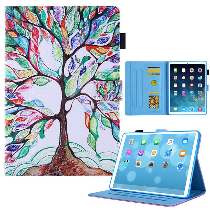 Capa Flip Para iPad Mini 6 (2021) Árvore Multicolorida