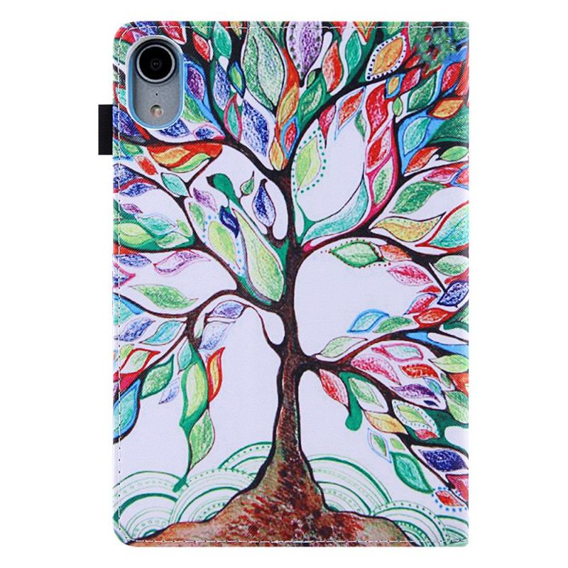 Capa Flip Para iPad Mini 6 (2021) Árvore Multicolorida