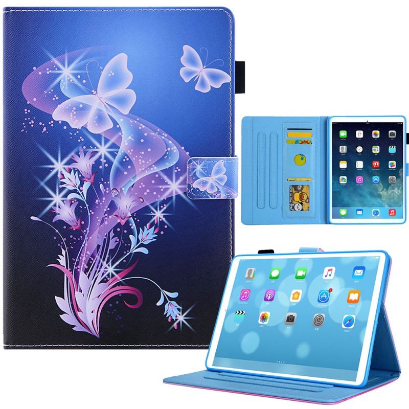 Capa Flip Para iPad Mini 6 (2021) Borboletas Coloridas