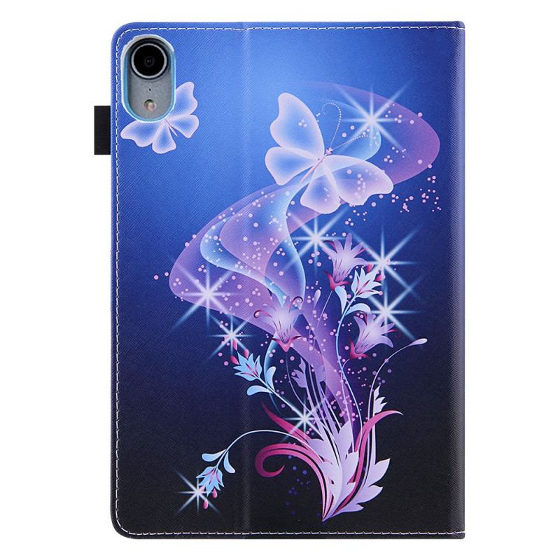 Capa Flip Para iPad Mini 6 (2021) Borboletas Coloridas