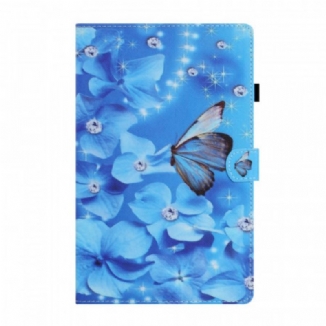 Capa Flip Para iPad Mini 6 (2021) Borboletas De Diamante