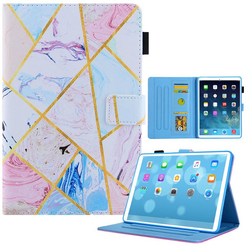 Capa Flip Para iPad Mini 6 (2021) Geometria De Mármore