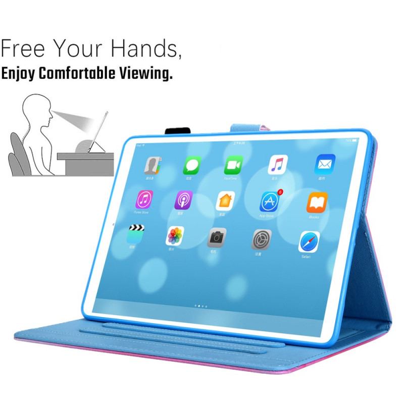 Capa Flip Para iPad Mini 6 (2021) Menina Na Lua