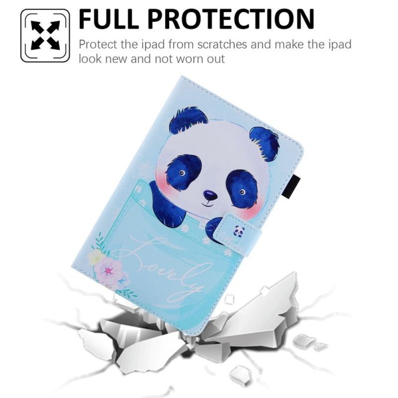 Capa Flip Para iPad Mini 6 (2021) Panda Fofo