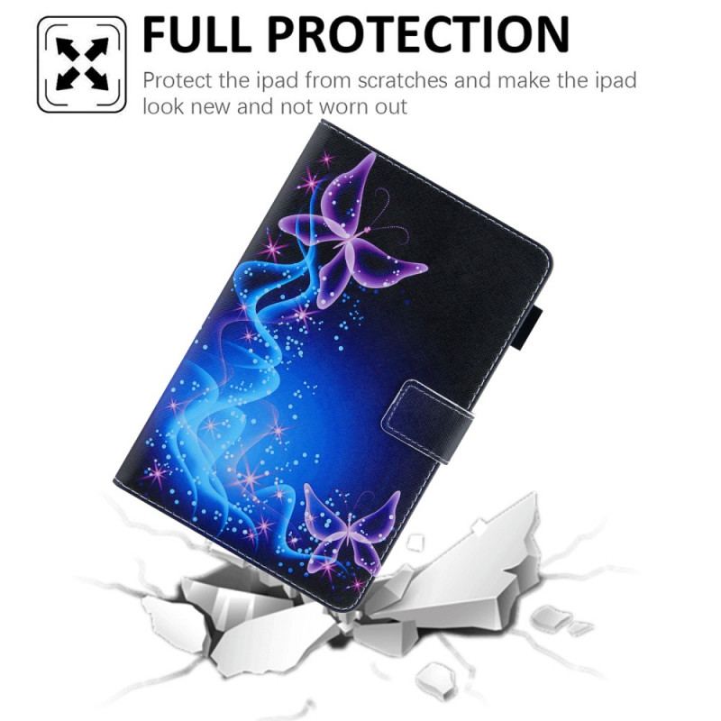 Capa Flip Para iPad Mini 6 (2021) Redemoinho De Borboletas