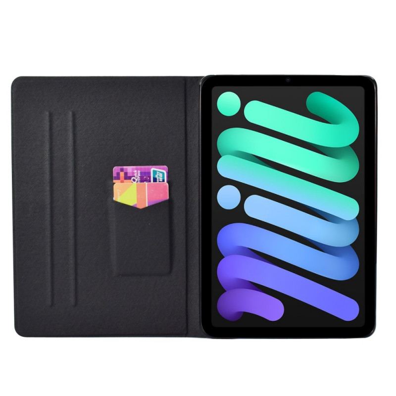 Capa Flip Para iPad Mini 6 (2021) Torre Eiffel Eu Te Amo