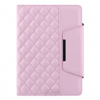 Capa Folio Para iPad Mini 6 (2021) Couro Sintético Acolchoado Com Alça