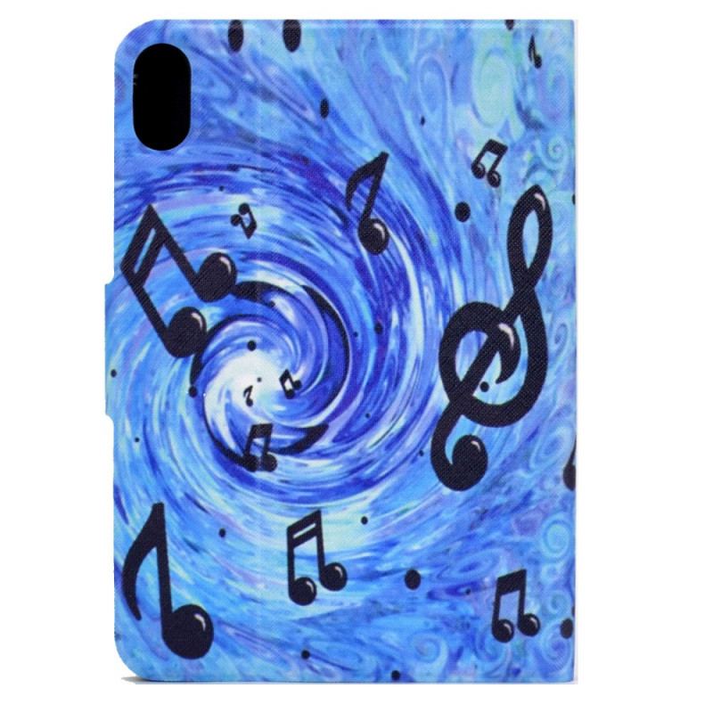 Capa Folio Para iPad Mini 6 (2021) Notas Musicais