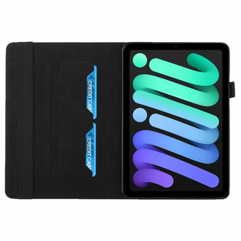 Capa Para iPad Mini 6 (2021) Elástico Texturizado
