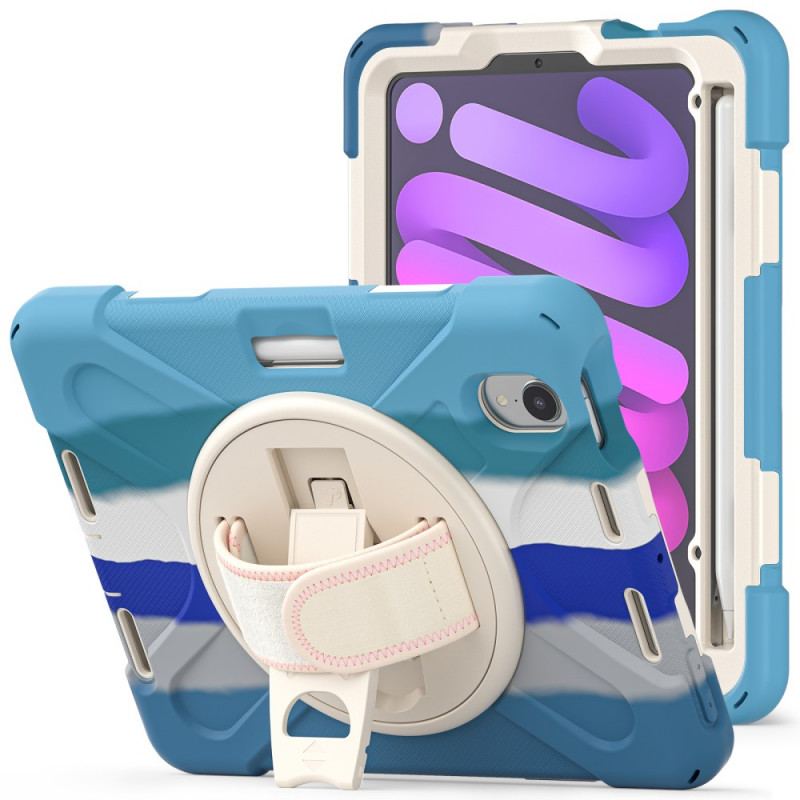 Capa Para iPad Mini 6 (2021) Suporte Para Viva-voz E Alça Colorida