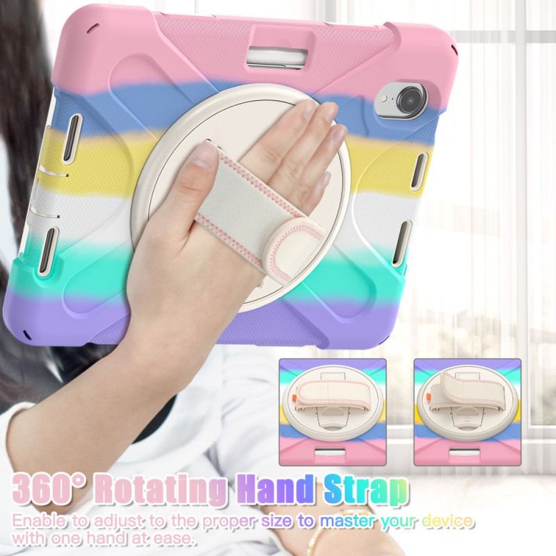 Capa Para iPad Mini 6 (2021) Suporte Para Viva-voz E Alça Colorida