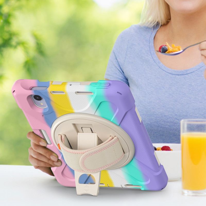 Capa Para iPad Mini 6 (2021) Suporte Para Viva-voz E Alça Colorida
