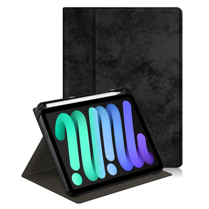 Capa Proteção Para iPad Mini 6 (2021) Efeito De Couro Giratório Em 360°