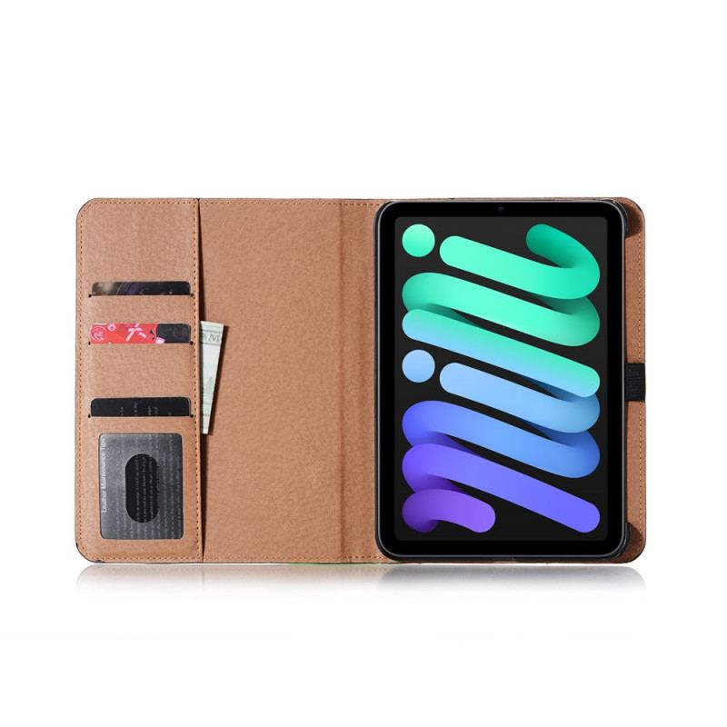 Capa Proteção Para iPad Mini 6 (2021) Rebites Vintage De Couro Sintético