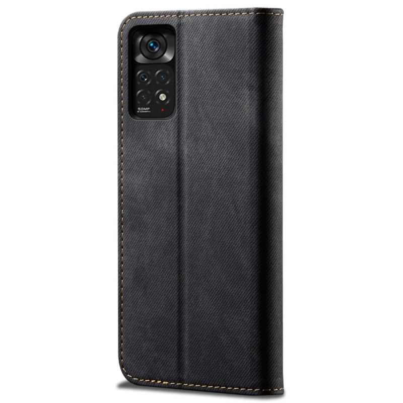 Capa De Celular Para Xiaomi Redmi Note 11 Pro / 11 Pro 5G Flip Tecido Jeans