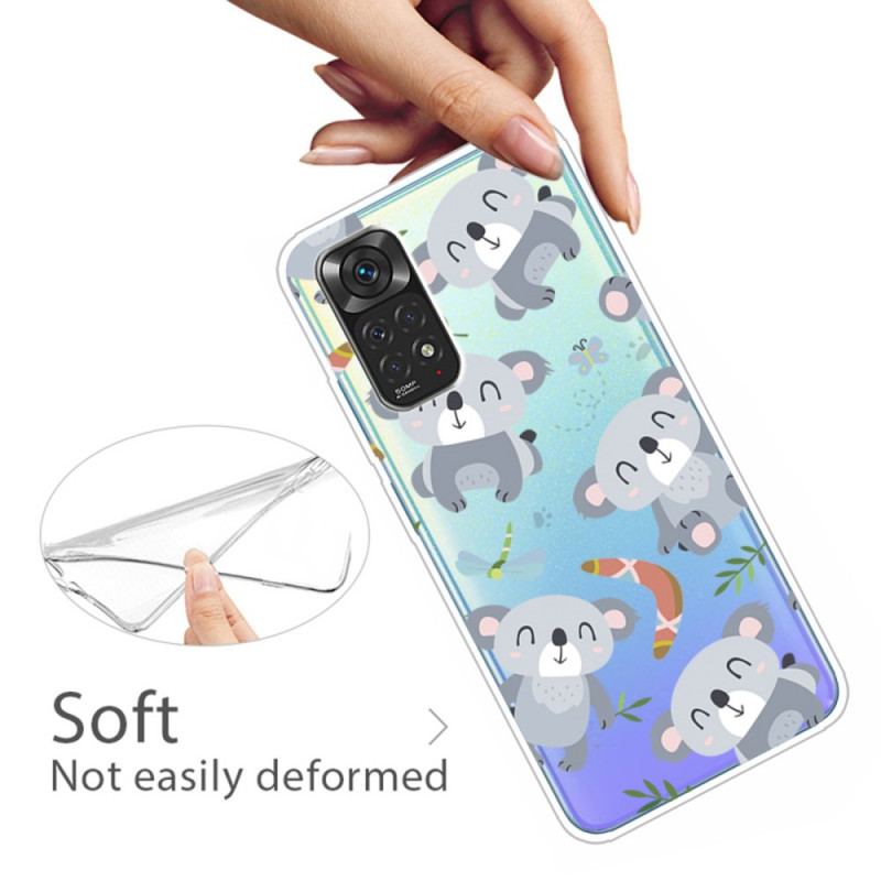 Capa De Celular Para Xiaomi Redmi Note 11 Pro / 11 Pro 5G Pequenos Coalas Cinzentos
