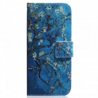 Capa De Couro Para Xiaomi Redmi Note 11 Pro / 11 Pro 5G Ramo De Árvore Florido