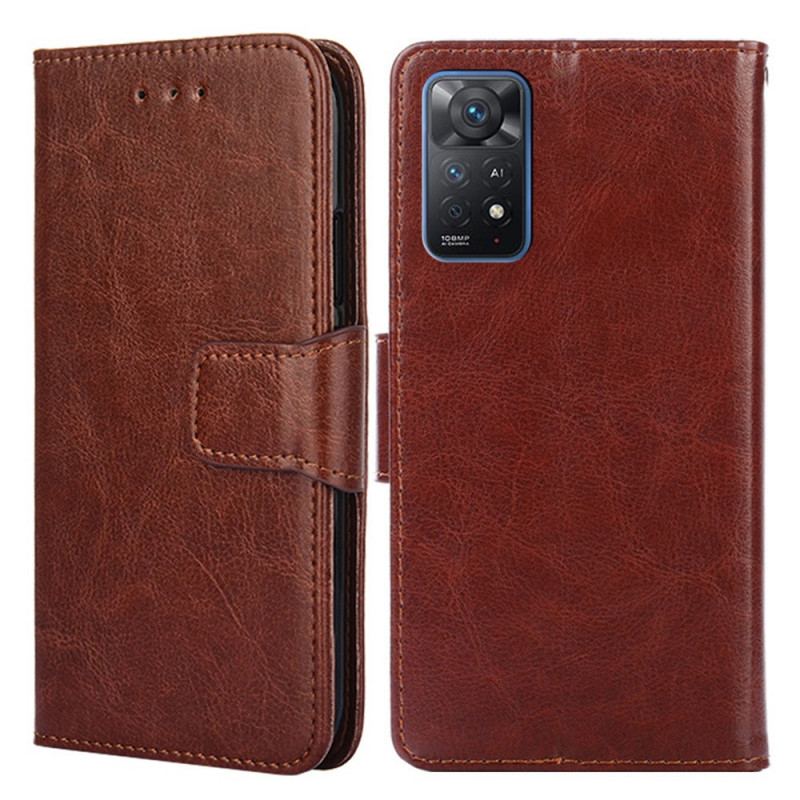 Capa Folio Para Xiaomi Redmi Note 11 Pro / 11 Pro 5G Couro Sintético Retrô