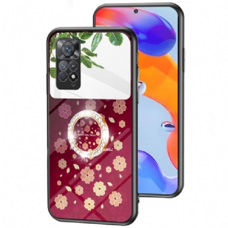 Capa Para Xiaomi Redmi Note 11 Pro / 11 Pro 5G Espelho Com Anel Giratório