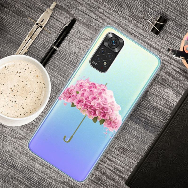 Capa Para Xiaomi Redmi Note 11 Pro / 11 Pro 5G Guarda-chuva Em Rosas