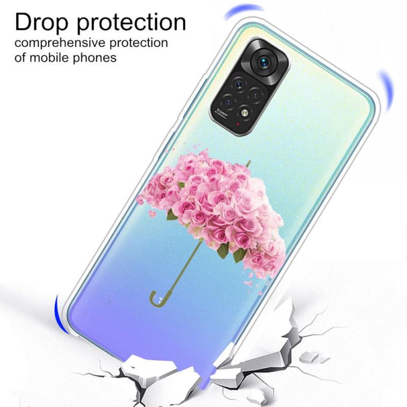 Capa Para Xiaomi Redmi Note 11 Pro / 11 Pro 5G Guarda-chuva Em Rosas