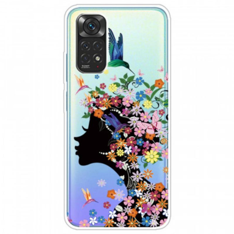 Capa Para Xiaomi Redmi Note 11 Pro / 11 Pro 5G Linda Cabeça De Flor