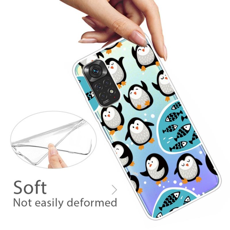 Capa Para Xiaomi Redmi Note 11 Pro / 11 Pro 5G Pinguins E Peixes