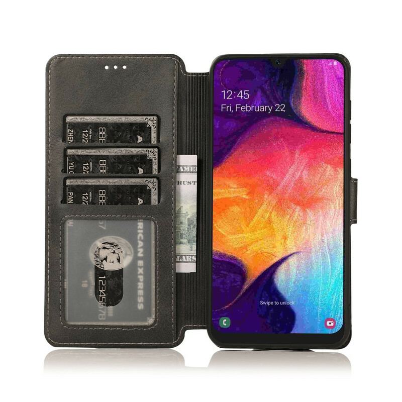 Capa De Couro Para Samsung Galaxy A30 Silicone E Couro Sintético