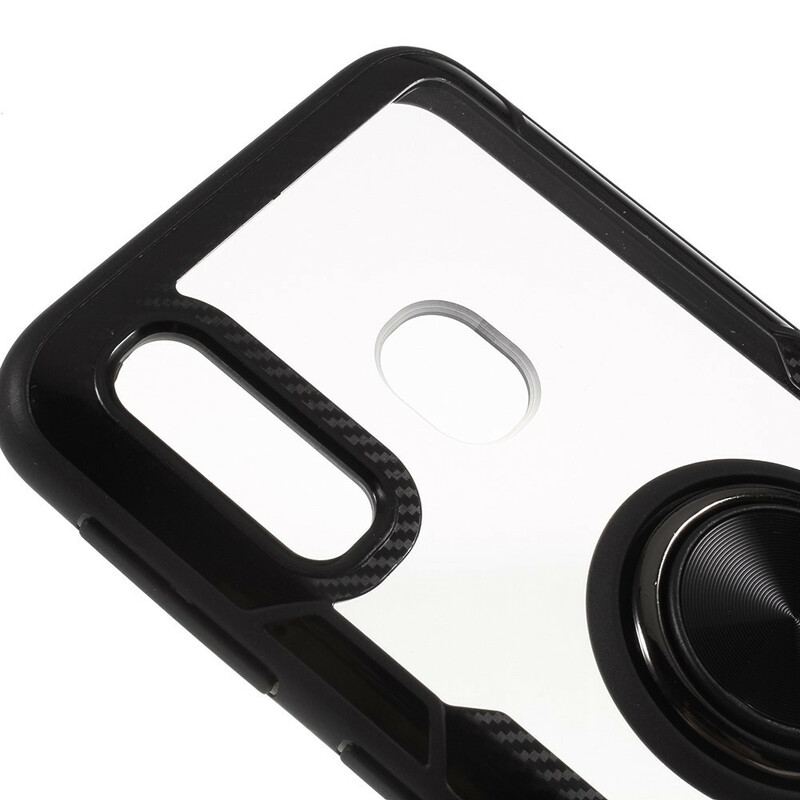 Capa Para Samsung Galaxy A30 Transparente Com Suporte De Anel