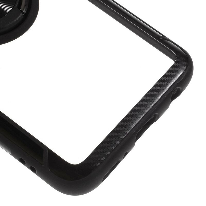 Capa Para Samsung Galaxy A30 Transparente Com Suporte De Anel