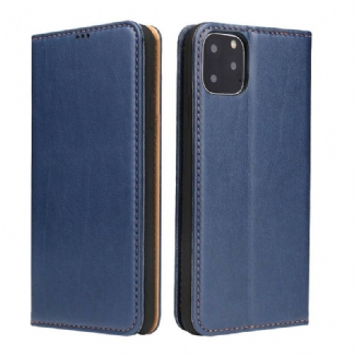 Capa De Celular Para iPhone 11 Flip Couro Falso Clássico