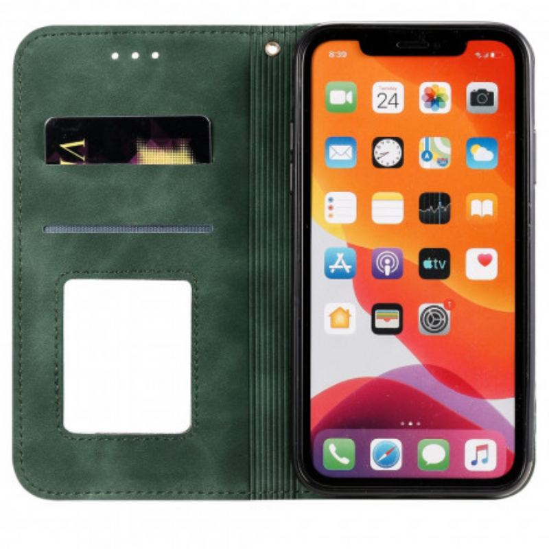 Capa De Celular Para iPhone 11 Flip Flores Barrocas
