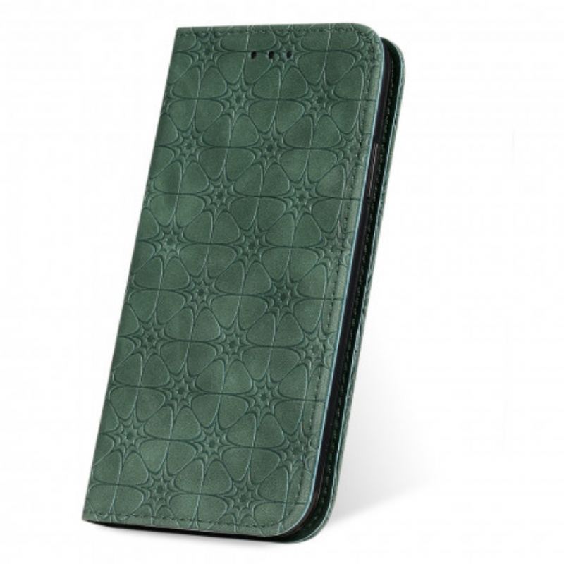 Capa De Celular Para iPhone 11 Flip Flores Barrocas