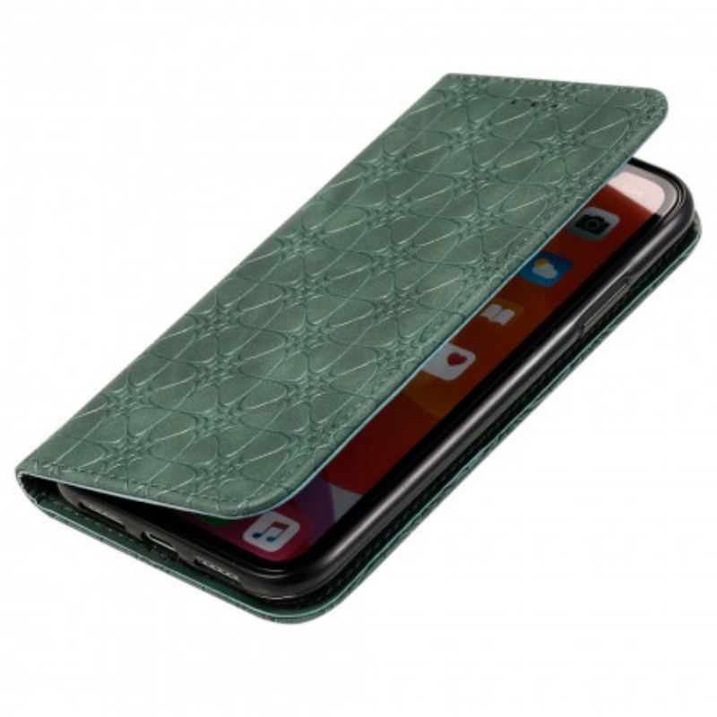 Capa De Celular Para iPhone 11 Flip Flores Barrocas